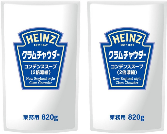 하인즈 2배 농축 클램 차우더, 820g, 2개