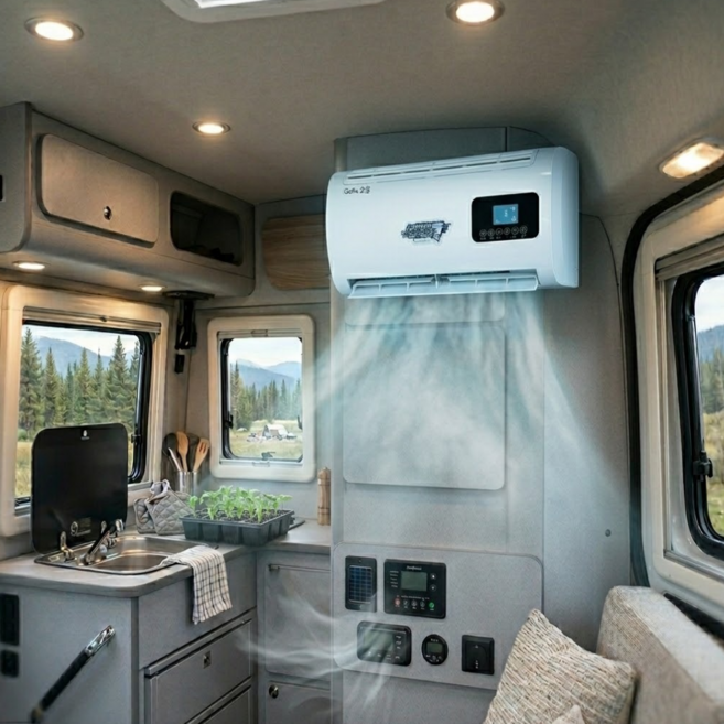 차량용 인버터 무시동 에어컨 실내기 증발기, 1개, GC-530 증발기 12V/24V 인버터