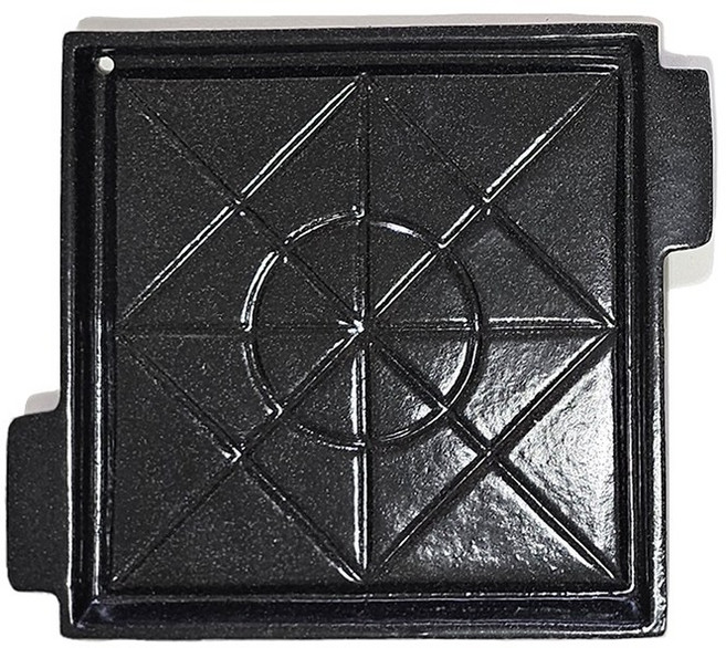 대패 냉삼 냉동삼겹살 우삼겹 불고기 무쇠 주물 불판 3size선택, 23.3cm, 1개