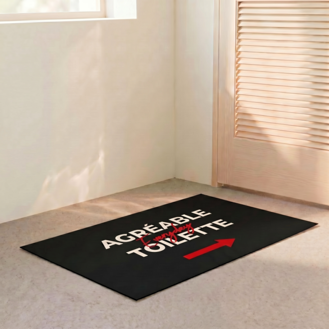 무드릭스 더 길어진 빨아쓰는 디자인 규조토 발매트 블랙애로우, 1개, 단일