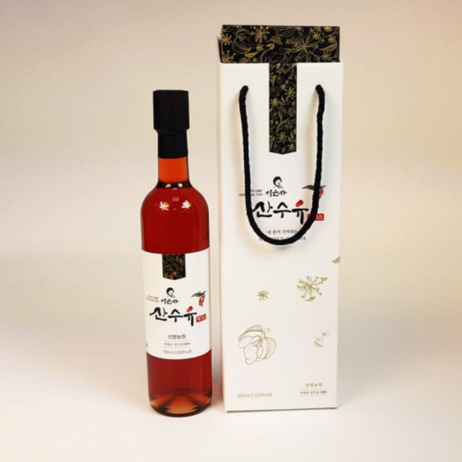 전남 구례 산동 산수유 진액 액기스 500ml x 1병 2병 선물세트, 1개