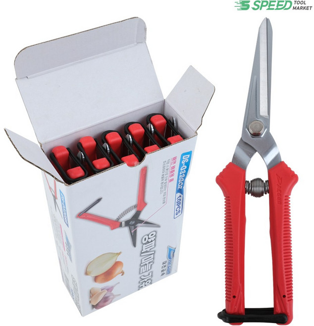 국산 양파 마늘가위 10개 1박스 전지 적과 전정 다목적 채소 야채, 1개