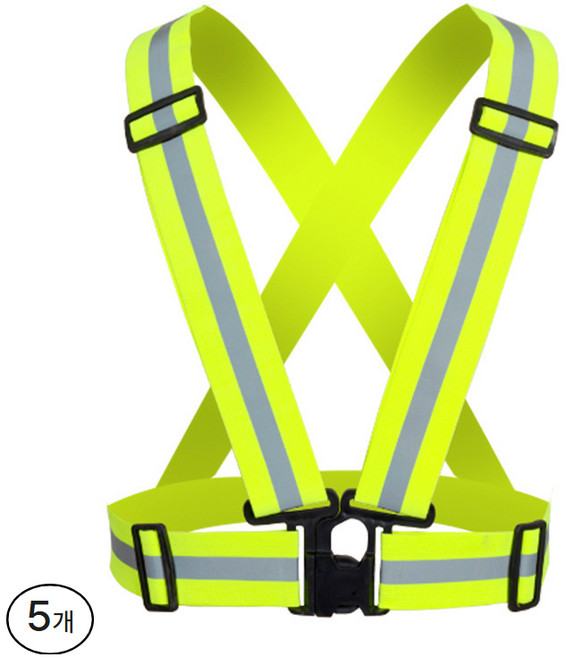 KPG 엑스반도 안전조끼 V003, 형광옐로우, 5개