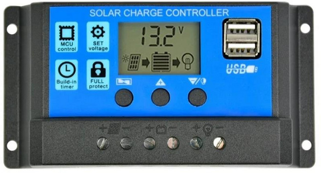 12V/24V 범용 태양 전지 패널 컨트롤러 광전지 전체 스마트 자동 생성 및 방전 USB 5V 충전 LCD 디스플레, 100A