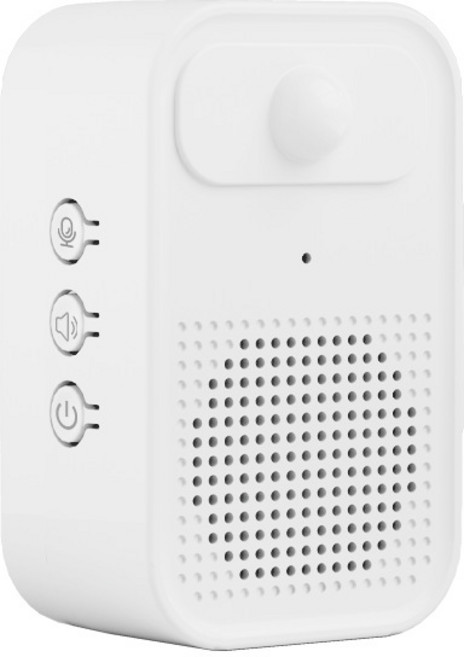 적외선 무선 동작감지 센서벨 자동 음성안내 자석차임벨 화이트, 1개