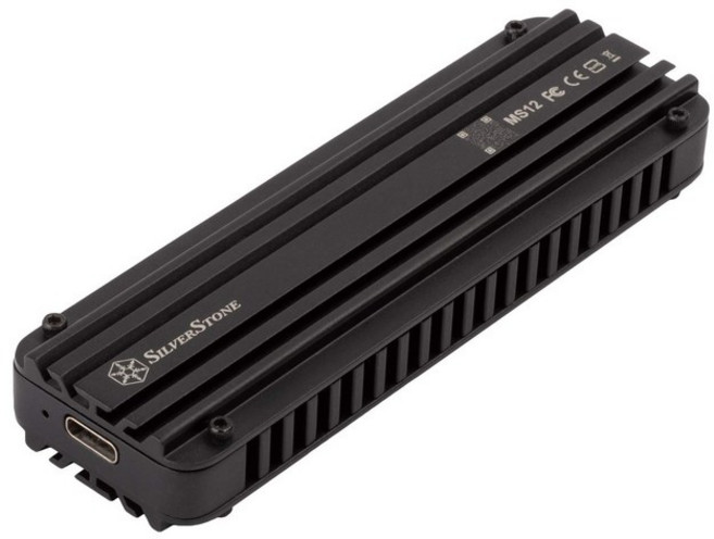 Silver Stone M.2 NVMe USB 20Gbs SST-MS12 SSD용 메모리 변환 대응 알루미늄 합금제, 1개