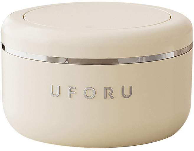 유포유 엠토이 데스크탑 원터치 휴지통 DB2394-1, 크림 화이트