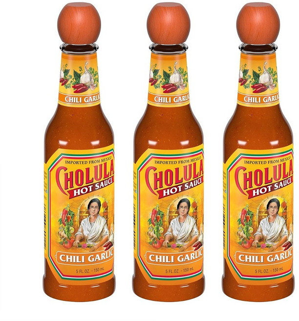Cholula Salsa Picante Chipotle 촐룰라 살사 피칸테 치폴레 핫소스 스모키 멕시칸 소스, 3개, 150ml