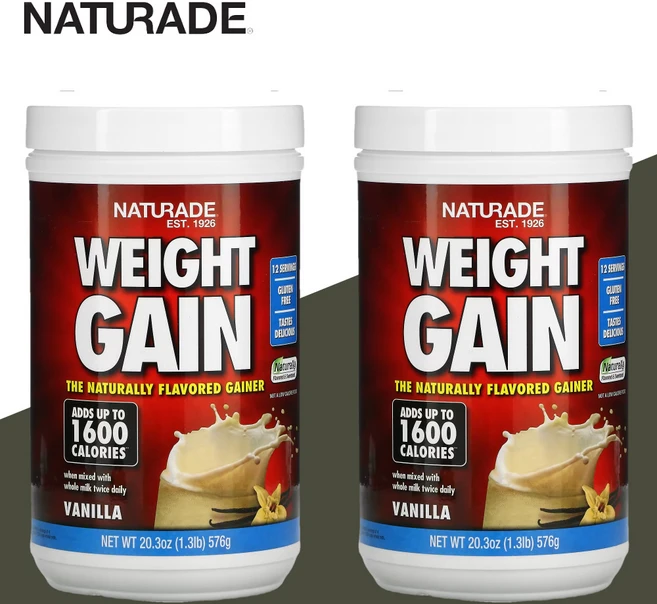 Naturade 웨이트 게인 바닐라 576g, 2개 - 쿠팡