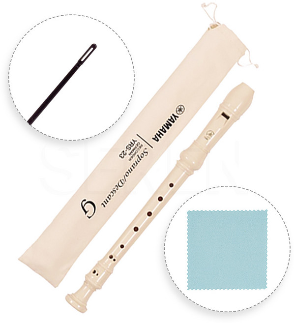 야마하 리코더 YRS-23 저먼식 소프라노 독일식 리코더, YRS-23G+클리닝스틱+클리닝스왑, 1개