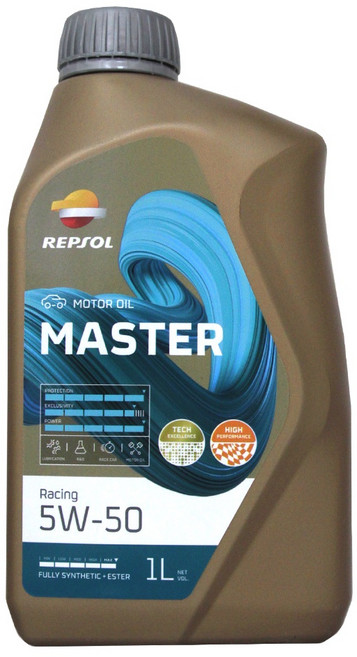 易油網 REPSOL MASTER RACING ESTER 5W50 全合成酯類機油 提升引擎性能 酯類配方 適用多種摩托車, 1個