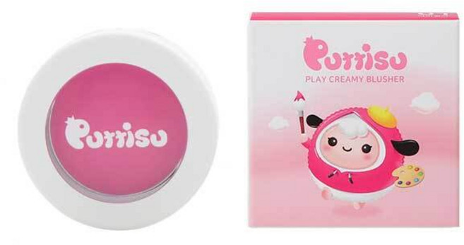 뿌띠슈 어린이용 플레이 크리미 블러셔 2.5g, 01 바비핑크, 1개