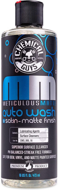 케미컬가이 무광 랩핑 카샴푸 16oz 폼랜스 스노우폼 카워시 디테일링 셀프 세차 샴푸, 1개