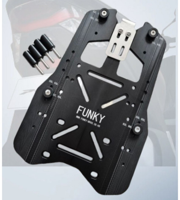 FUNKY PCX 탑박스 브라켓 다양한 사이즈 호환 튜닝 리어 짐대, 1세트