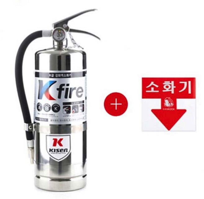 한국소방 K급 소화기 3L 4L 주방용 화재, 1개