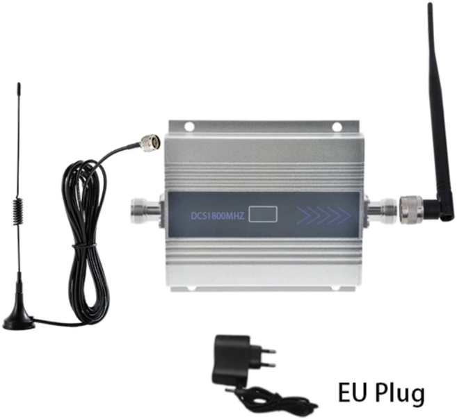 휴대폰신호증폭기 셀룰러 통신 신호 인터넷 증폭기 홈 부스터 휴대폰 수신 증가 4G LTE 리피터 1800mhz, 1개, 01 EU plug
