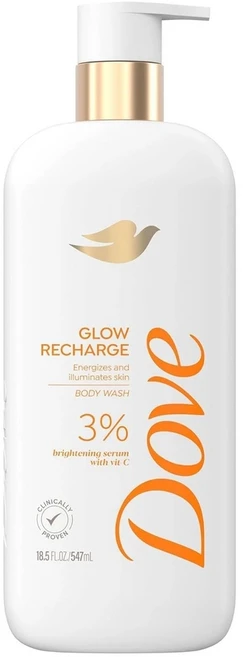 Dove 도브 글로우 리차지 바디워시 오렌지향 미국직배송 547ml, 4개 - 쿠팡