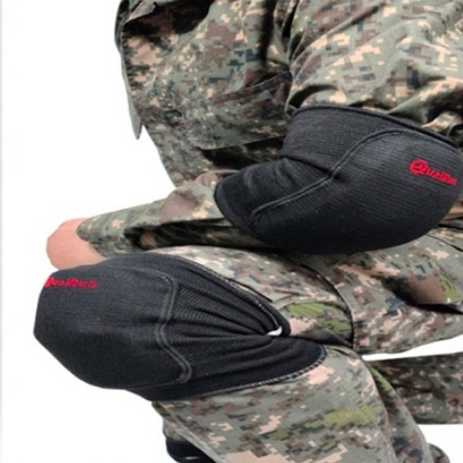 군인 군대 콰이런 무릎보호대(2개) 팔꿈치보호대(2개)세트 유격 행군 각개전투 군입대필수품