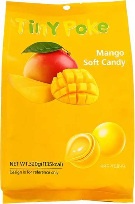티니포크 쫀득달콤 대용량 망고젤리, 1개, 320g