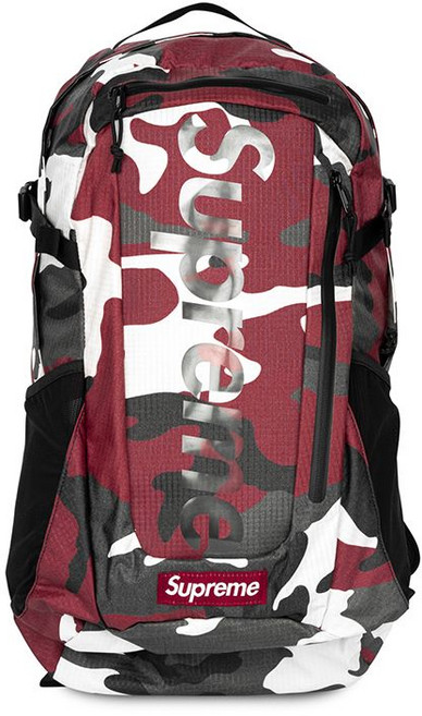 슈프림 로고 프린트 백팩