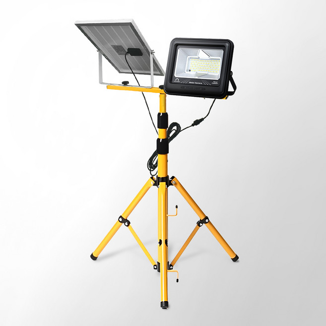 태양광 스텐드 투광기 투광등 LED 작업등 3색 조명 100W, 태양광 MJ-L 100W(3색겸용) + 받침대