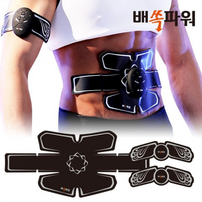 EMS 저주파 무선 복근 코어 마사지기 뱃살 운동기구 홈트레이닝 복부 운동 배쏙파워, 상세페이지 참조, 배쏙파워 EMS 마사지기