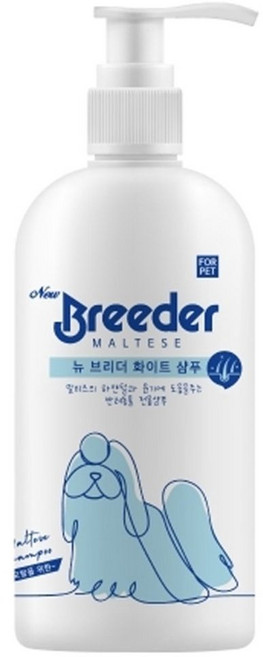 강아지 화이트 백모용 샴푸 500ml 1P 애견 셀프 목욕 sty*54095xb
