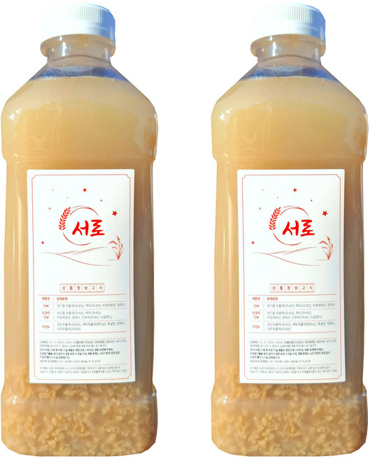 서로 식혜 100% 수제 전통 무첨가, 6개, 1L