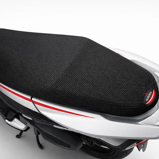 오토티엔 혼다 pcx125 2018년-2026년 풀매쉬커버 쿨시트 여름 안장 쿨매트, 1개, BK