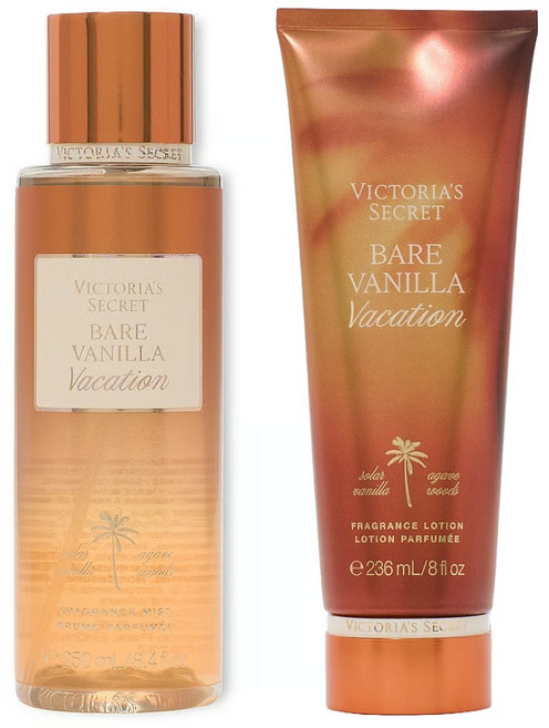 [미국정품] Victoria's Secret 빅토리아 시크릿 베어 바닐라 베케이션 바디미스트/로션 세트, 1개, 486ml