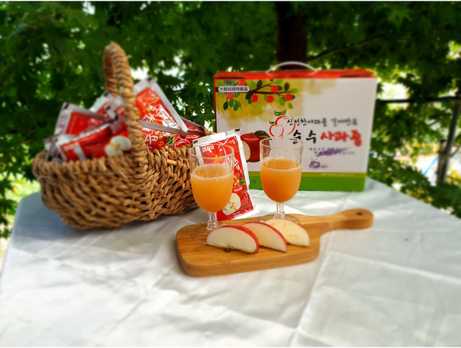 [쫑말이네농장] 꿀부사/사과착즙 100%, 꿀부사즙 50포*110ml, 50개