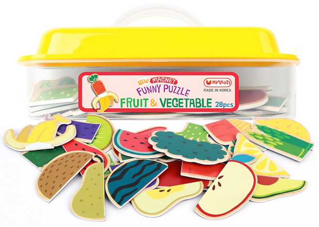 자석나라 자석 퍼니퍼즐 과일야채, 1개