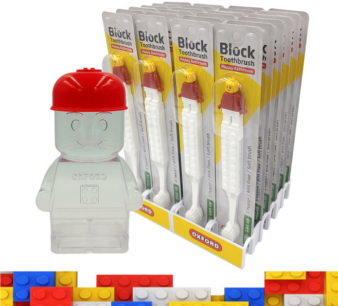 [무배]옥스포드 칫솔 벌크패키지 24p+피규어통사은품 / 대량구매 초특가 유아아기칫솔, 옥스포드 칫솔24p+피규어통(화이트), 1세트, 24개입