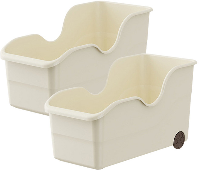 존글로벌 후라이팬 정리 보관함, 화이트, 2개