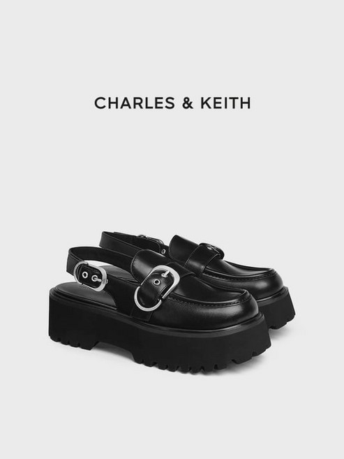 CHARLES&KEITH 26 봄신상 옥스포드 버클 통굽 버클장식 샌들 CK1-70580301