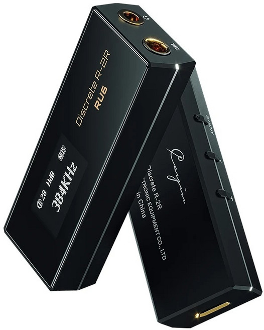 헤드폰앰프 RU6 휴대용 USB DAC 헤드폰 앰프 동글 R2R 3 5mm 및 4 4mm 출력 포함