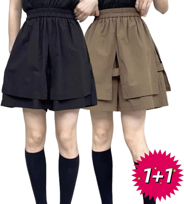 1+1 여성바지 / 카고 반바지 / 여름바지 RTY9822 40