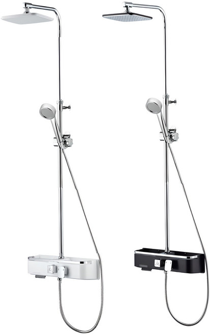 셀프리빙 선반형 해바라기 샤워기 수전 본체 무타공 [셀프영상 설치가능], 1개, 화이트