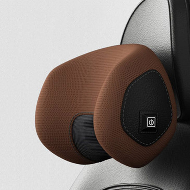 자동차 쿠션 안마기 롤러 마사지 블랙 보호기 베베핑크 경직 클래스 뒷목 카테크, Ne Brown