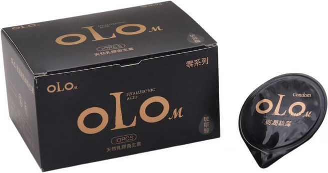 極薄001玻尿酸保險套 超薄裝衛生套：威猛持久、水潤呵護 隱密出貨, OLO極薄黑盒款, 1個, 10片