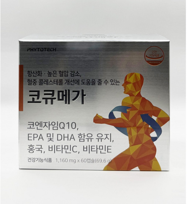 파이토테크 리뉴얼 코큐메가 오메가3 1160mg x 60캡슐, 1개, 60정
