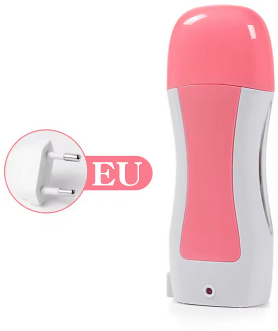 YIKOOLIN Portable Wax Heating Device Rapid Epilator Removal For The Body, 01 Eu 플러그, 02 Pink