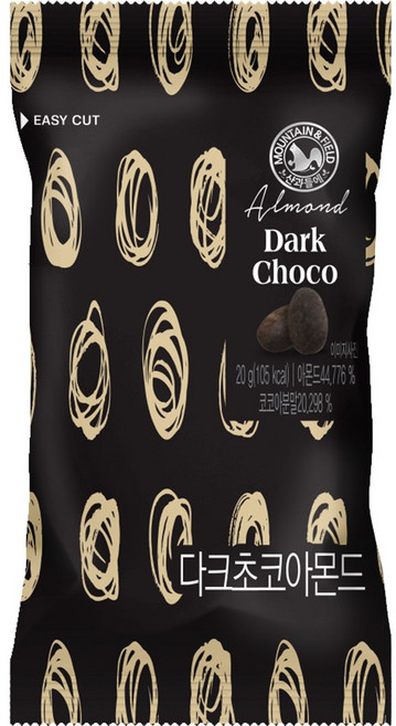 산과들에 다크 초콜릿 아몬드 20g 초코볼, 30개