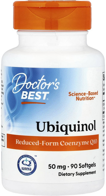 행복하고 건강하게 Doctor's Best Ubiquinol with Kaneka 50mg 소프트젤 90정 백년회로하세요, DoctorsBestUbiquinolwithKaneka, 1개, 90 Softgels
