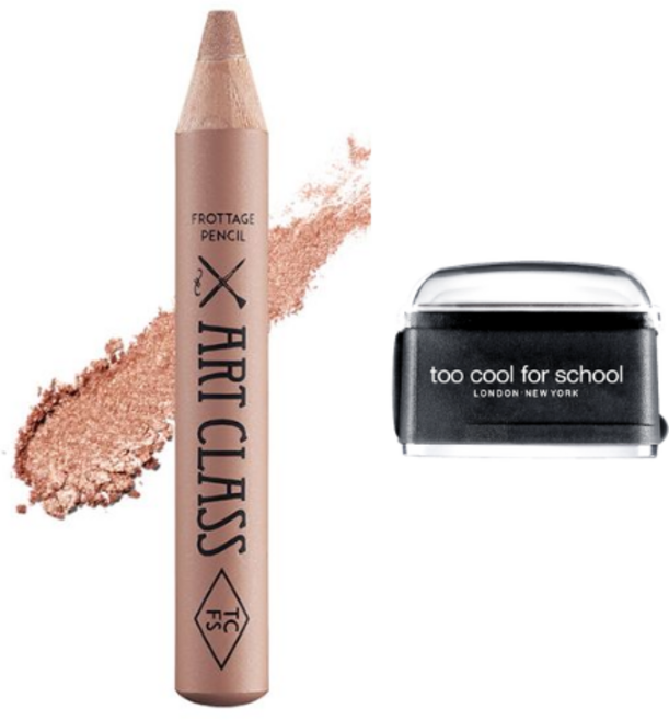 too cool for school Frottage Pencil 臥蠶筆 立體輪廓眼影筆 打亮, 原廠黑削筆器+07 Muted Taupe, 1個