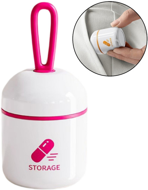 아유넬 휴대용 미니 약통 케이스, 1개, 핑크