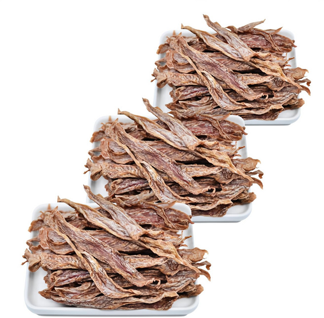 [국내산 오리] 바삭하고 단백한 영양식 유황 품은 오리안심육포_기력회복 피부건강 강아지수제간식, 오리, 3개, 70g