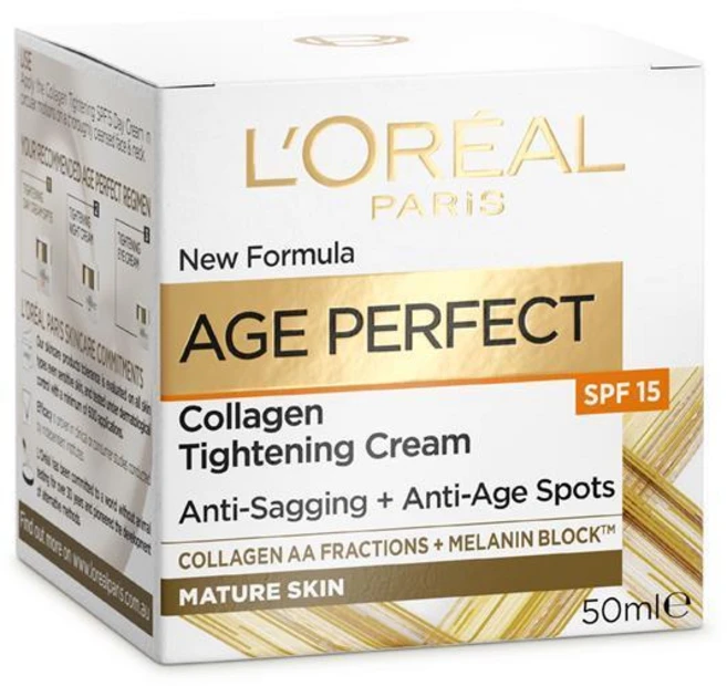 로레알 파리 에이지 퍼펙트 콜라겐 타이트닝 크림 SPF 15 50ml 18355, One Color - 쿠팡