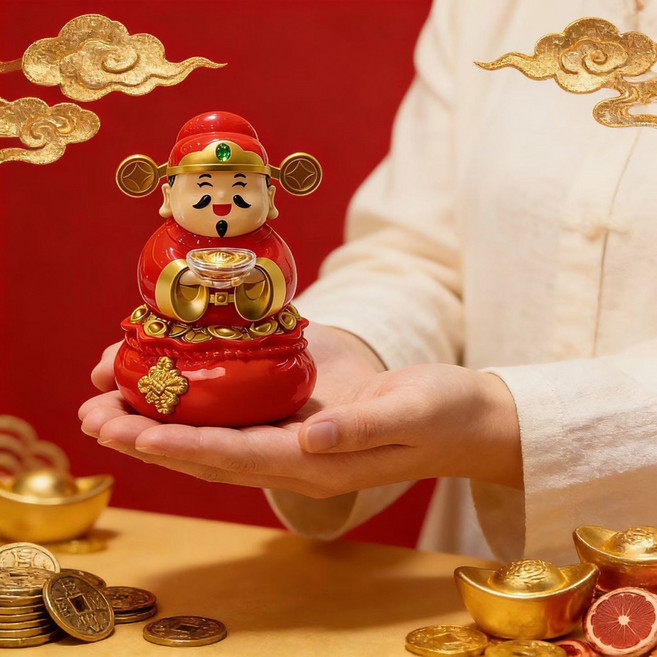 金大囍銀樓 999足金 搖擺財神 擺飾