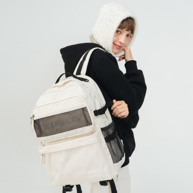 블라인드 커버 백팩 (라이트 베이지)